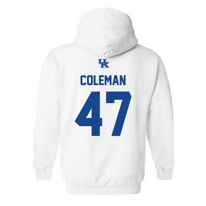 Kentucky - NCAA Baseball : William Coleman - Classic Shersey Hooded Sweatshirt-1