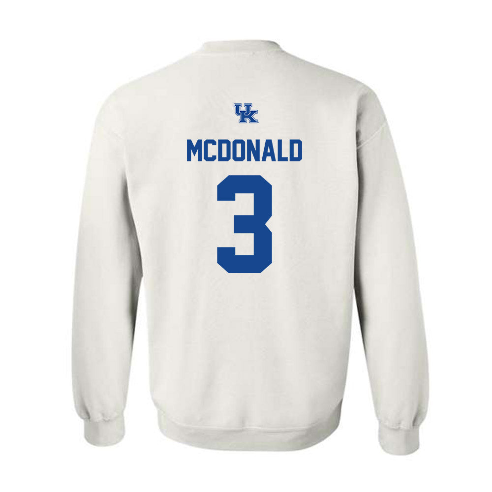 Kentucky - NCAA Women's Basketball : Emily McDonald - Classic Shersey Crewneck Sweatshirt-1