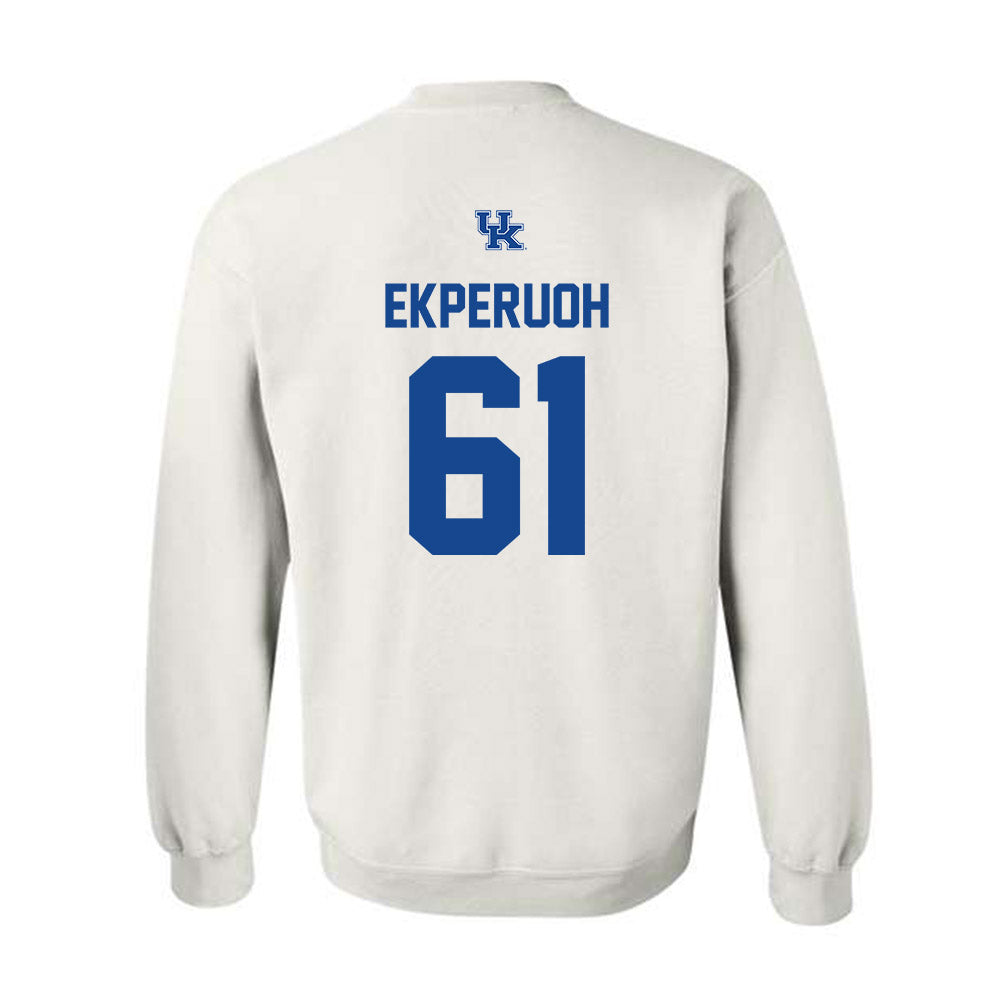 Kentucky - NCAA Football : Jason Ekperuoh - Classic Shersey Crewneck Sweatshirt-1