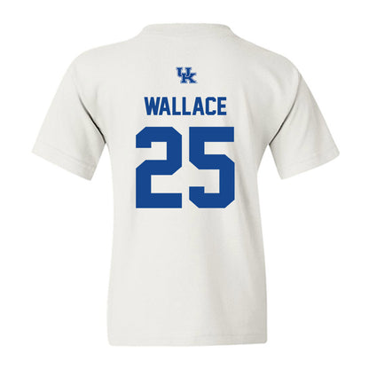 Kentucky - NCAA Football : Tavion Wallace - Classic Shersey Youth T-Shirt-1