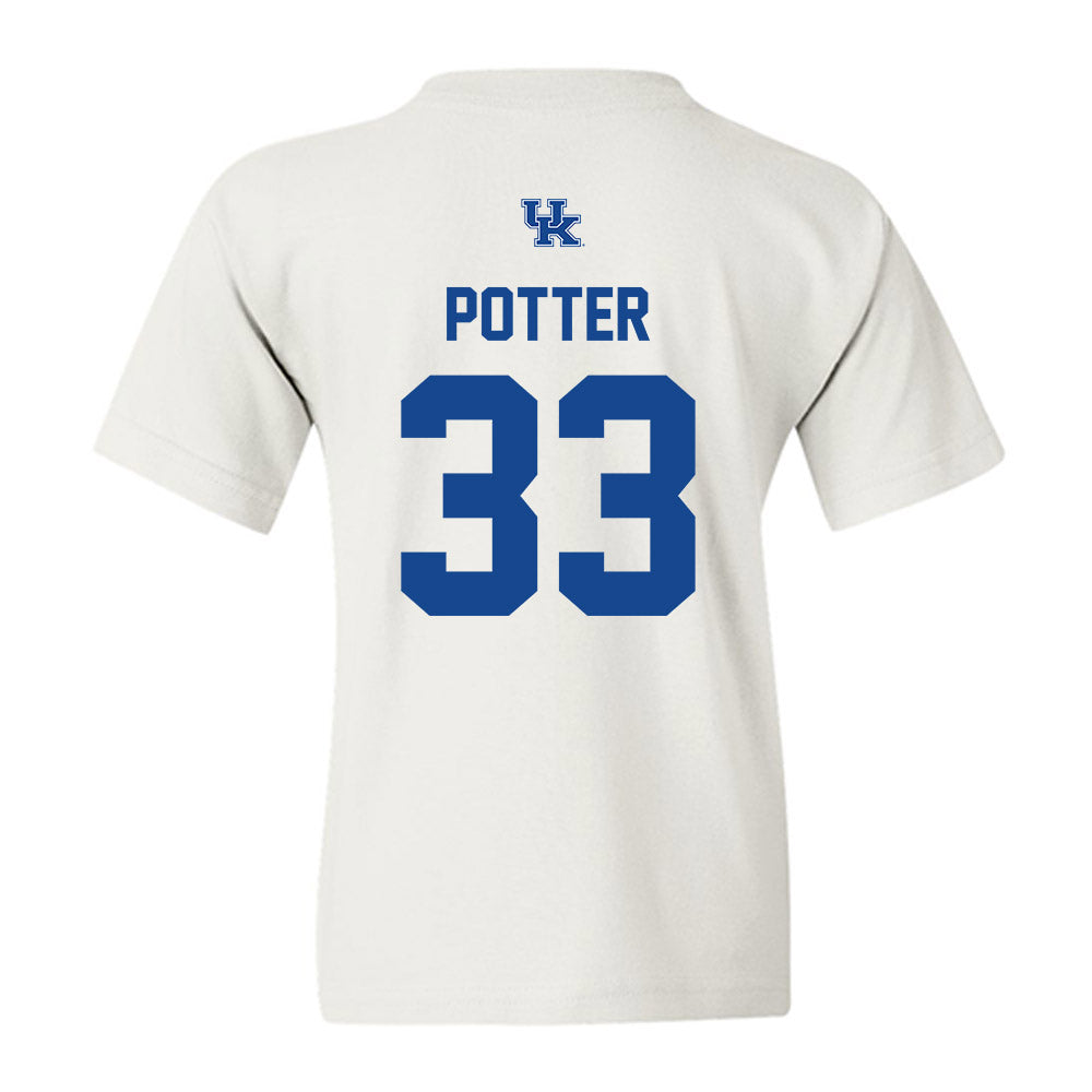 Kentucky - NCAA Men's Basketball : Reece Potter - Classic Shersey Youth T-Shirt-1