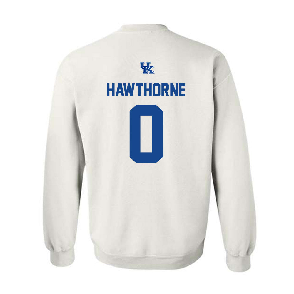 Kentucky - NCAA Men's Basketball : Zyon Hawthorne - Classic Shersey Crewneck Sweatshirt-1
