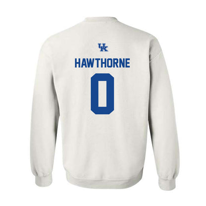 Kentucky - NCAA Men's Basketball : Zyon Hawthorne - Classic Shersey Crewneck Sweatshirt-1