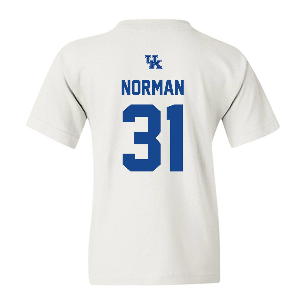 Kentucky - NCAA Football : Quintavion Norman - Classic Shersey Youth T-Shirt-1