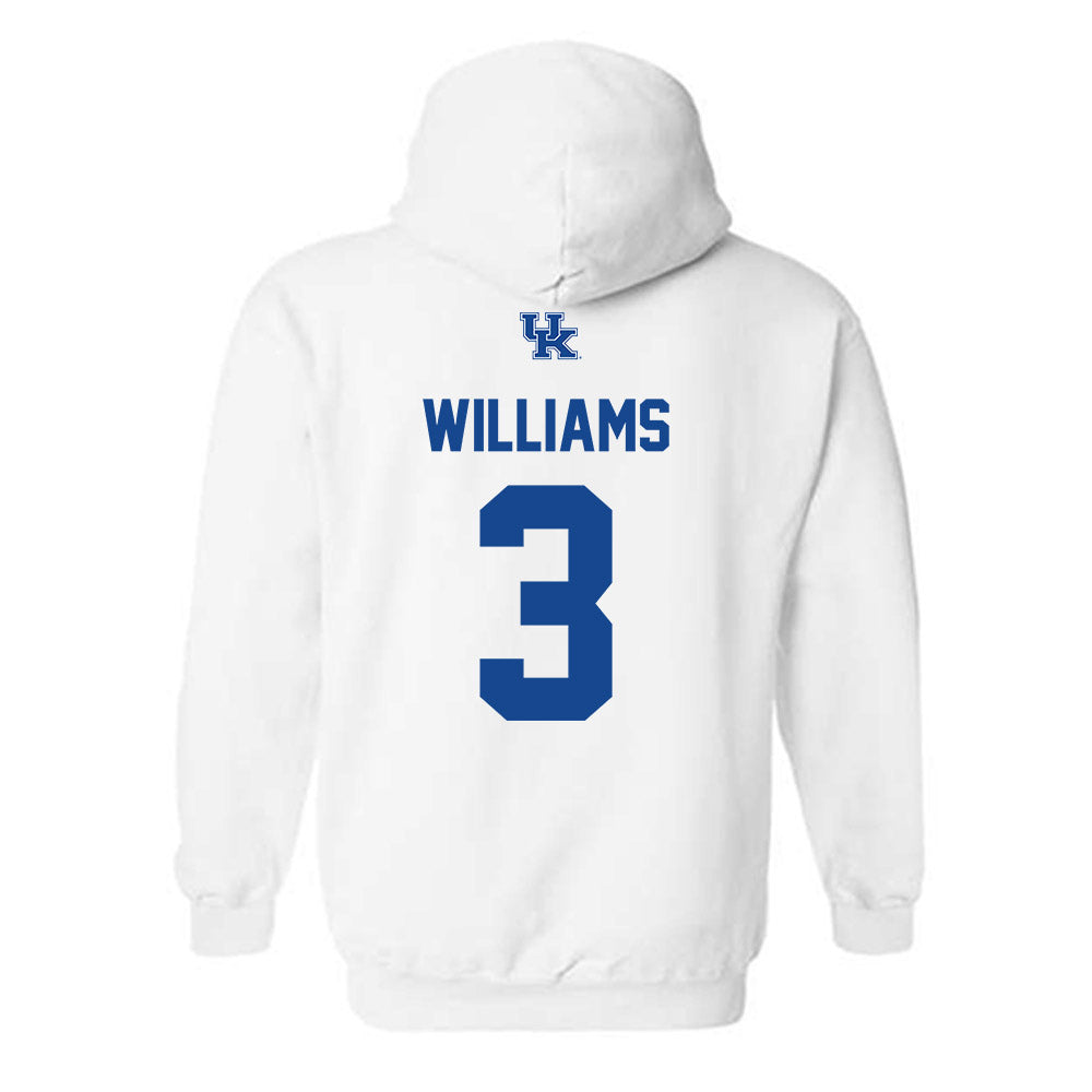 Kentucky - NCAA Men's Basketball : Kam Williams - Classic Shersey Hooded Sweatshirt-1