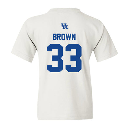 Kentucky - NCAA Football : Sam Brown - Classic Shersey Youth T-Shirt-1