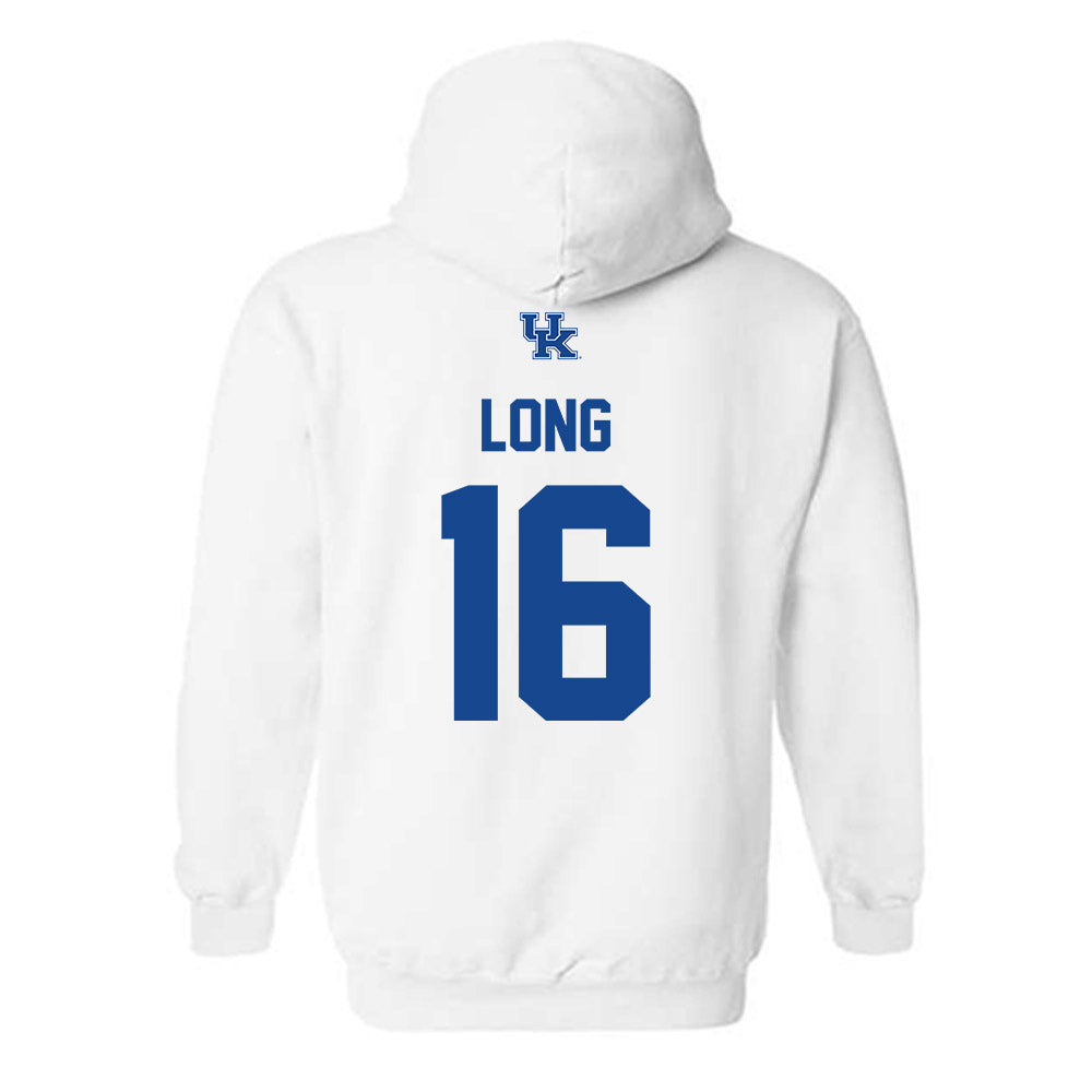 Kentucky - NCAA Football : JacQai Long - Classic Shersey Hooded Sweatshirt-1