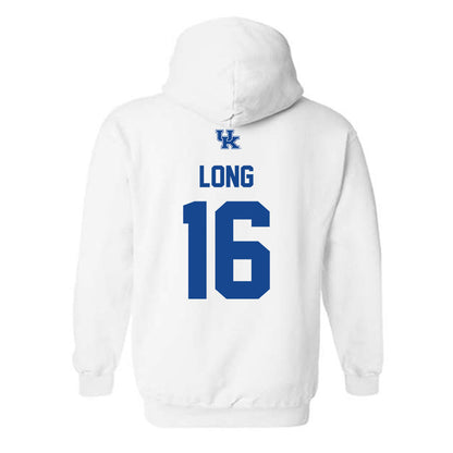 Kentucky - NCAA Football : JacQai Long - Classic Shersey Hooded Sweatshirt-1