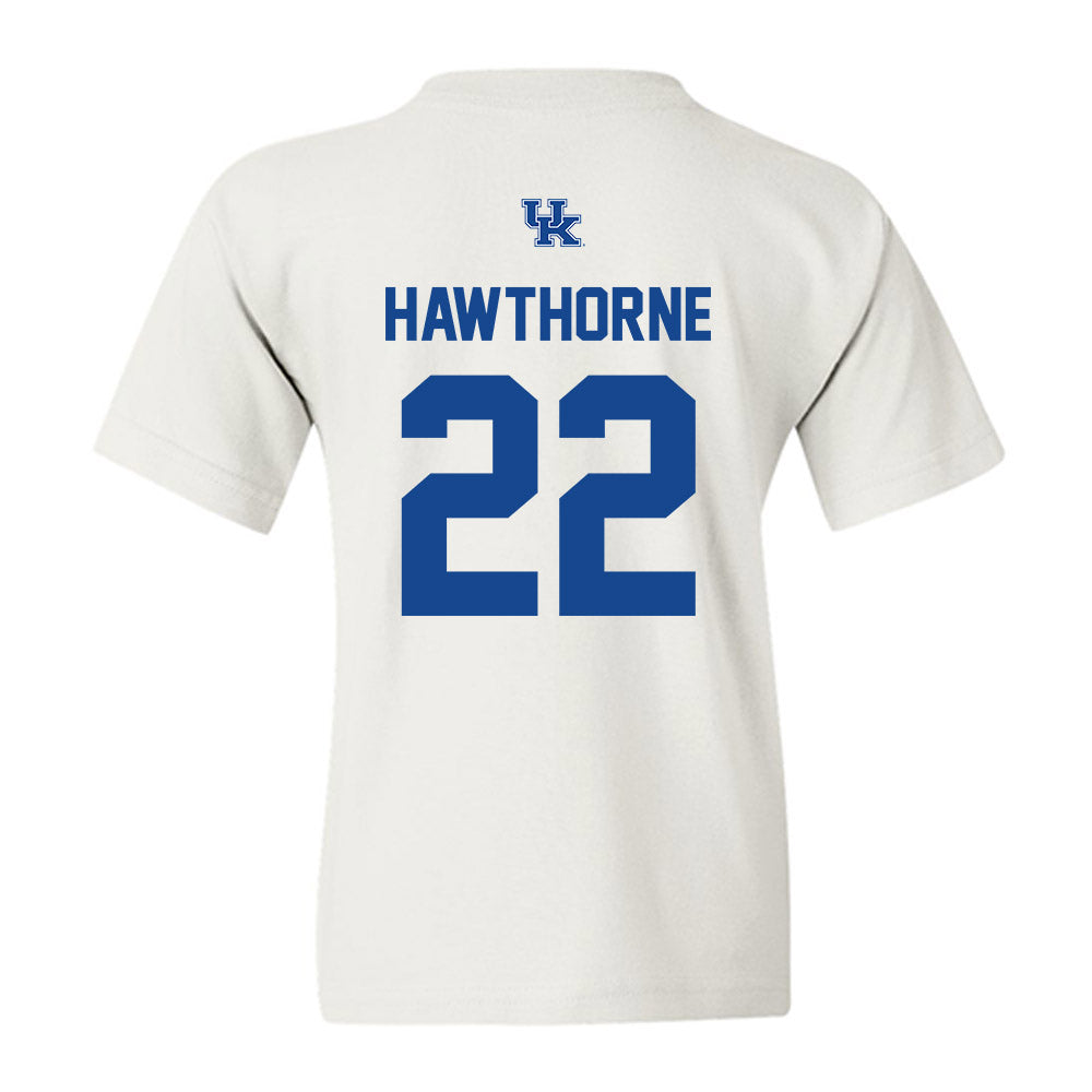 Kentucky - NCAA Men's Basketball : Braydon Hawthorne - Classic Shersey Youth T-Shirt-1