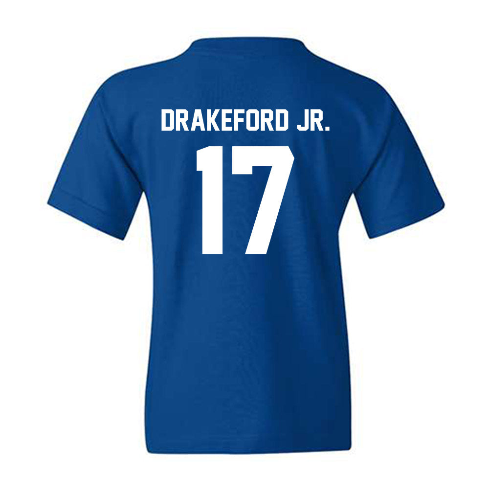 Kentucky - NCAA Football : William Drakeford Jr. - Classic Shersey Youth T-Shirt-1