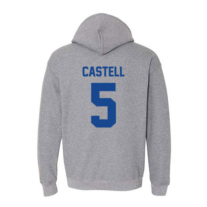 Kentucky - NCAA Football : Jordan Castell - Classic Fashion Shersey Hooded Sweatshirt-1