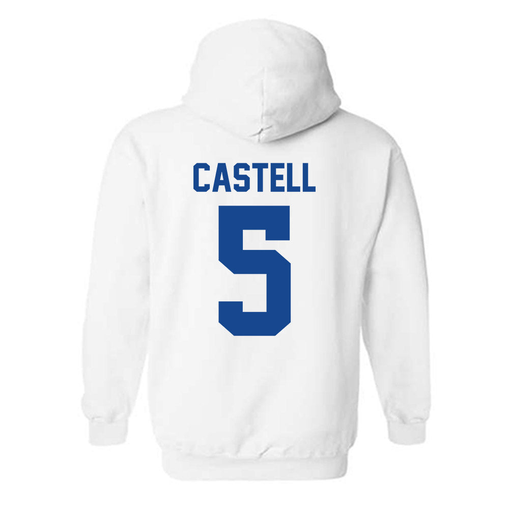 Kentucky - NCAA Football : Jordan Castell - Sports Shersey Hooded Sweatshirt-1