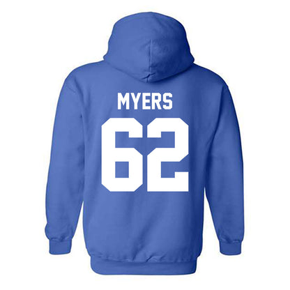 Kentucky - NCAA Football : Ben Myers - Sports Shersey Hooded Sweatshirt-1