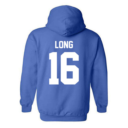 Kentucky - NCAA Football : JacQai Long - Sports Shersey Hooded Sweatshirt-1