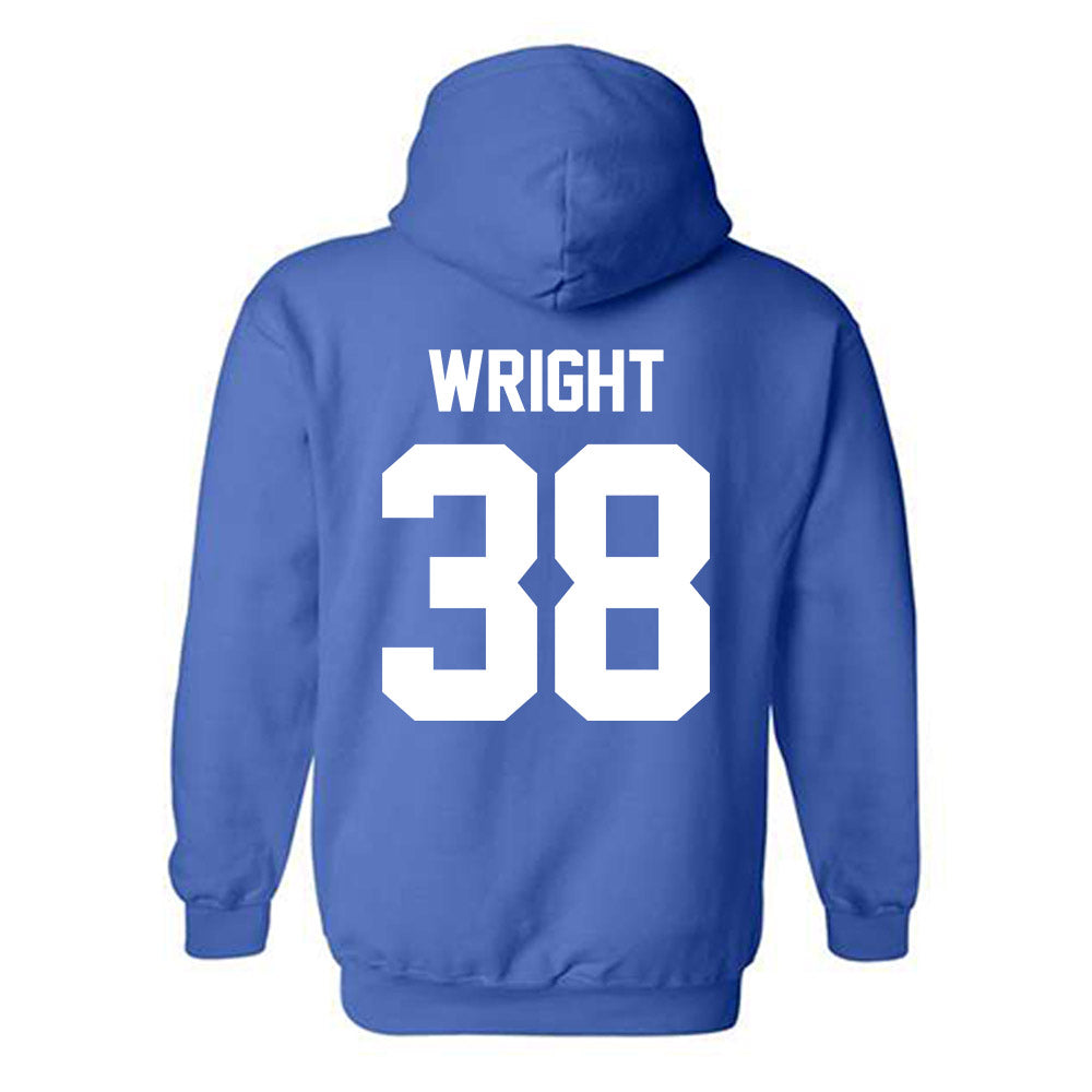 Kentucky - NCAA Football : Tyler Wright - Sports Shersey Hooded Sweatshirt-1