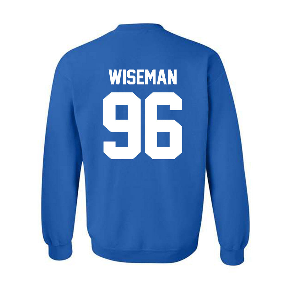 Kentucky - NCAA Football : Dominic Wiseman - Sports Shersey Crewneck Sweatshirt-1
