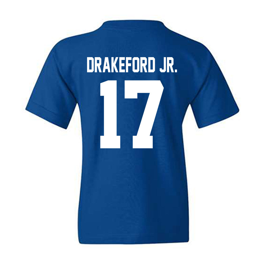 Kentucky - NCAA Football : William Drakeford Jr. - Sports Shersey Youth T-Shirt-1