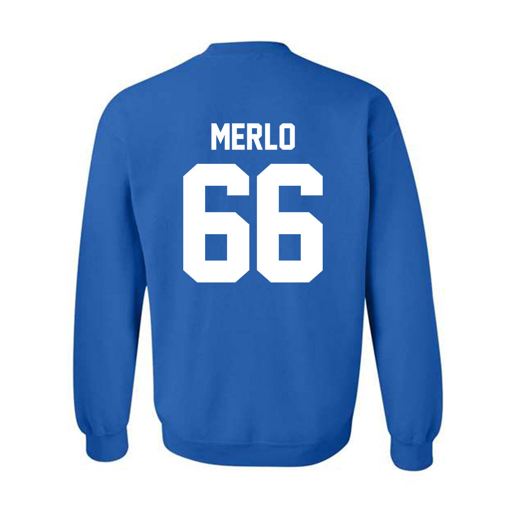 Kentucky - NCAA Football : Tino Merlo - Sports Shersey Crewneck Sweatshirt-1