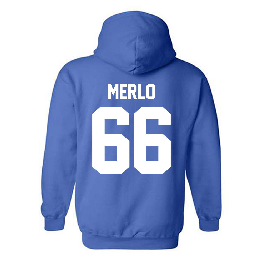 Kentucky - NCAA Football : Tino Merlo - Sports Shersey Hooded Sweatshirt-1