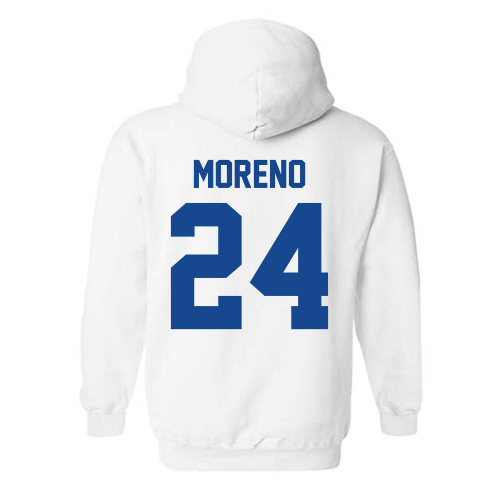 Kentucky - NCAA Men's Basketball : Malachi Moreno - Sports Shersey Hooded Sweatshirt-1