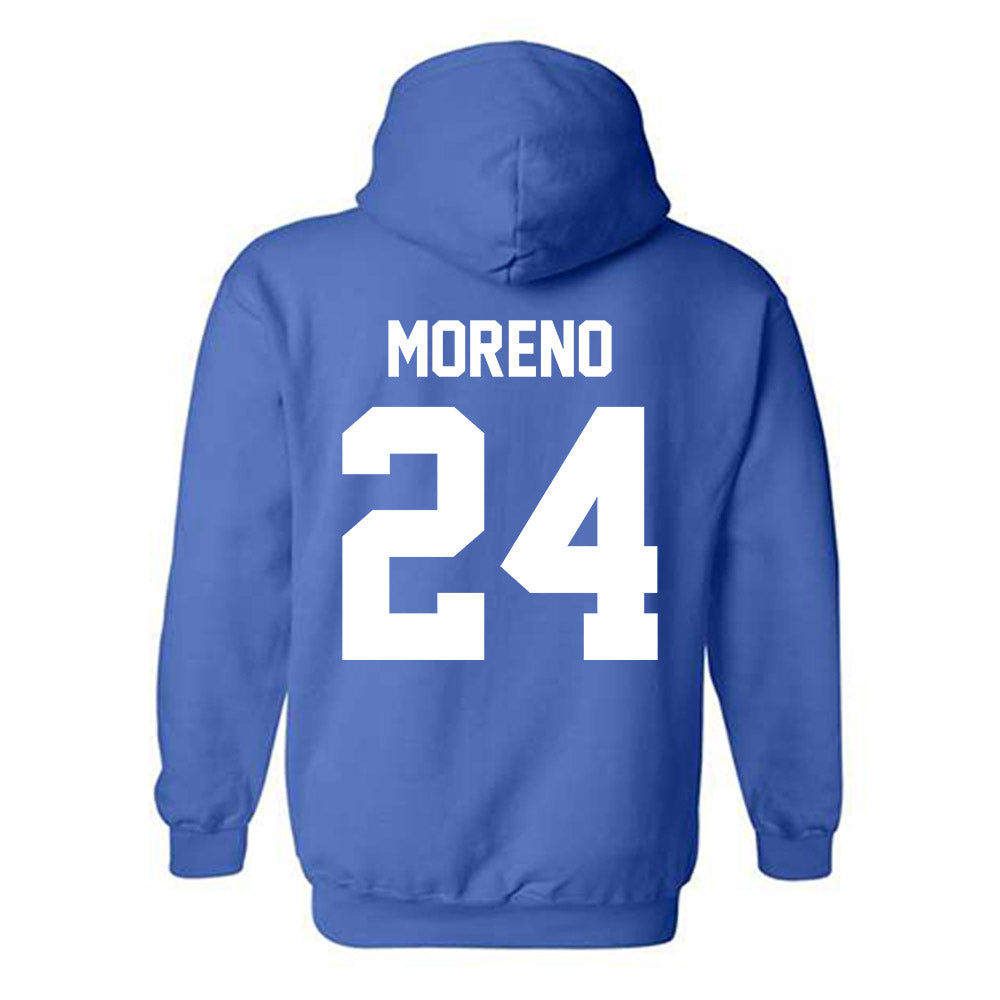 Kentucky - NCAA Men's Basketball : Malachi Moreno - Sports Shersey Hooded Sweatshirt-1