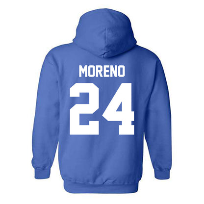 Kentucky - NCAA Men's Basketball : Malachi Moreno - Sports Shersey Hooded Sweatshirt-1