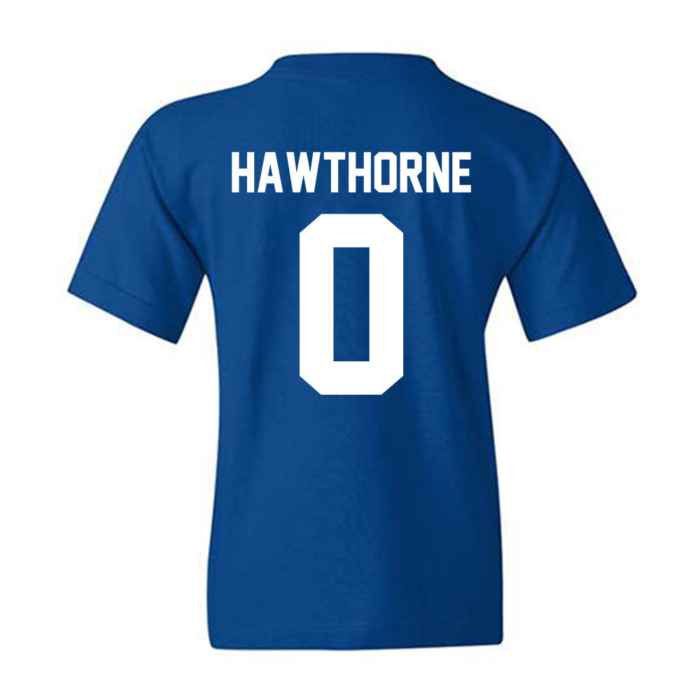Kentucky - NCAA Men's Basketball : Zyon Hawthorne - Sports Shersey Youth T-Shirt-1