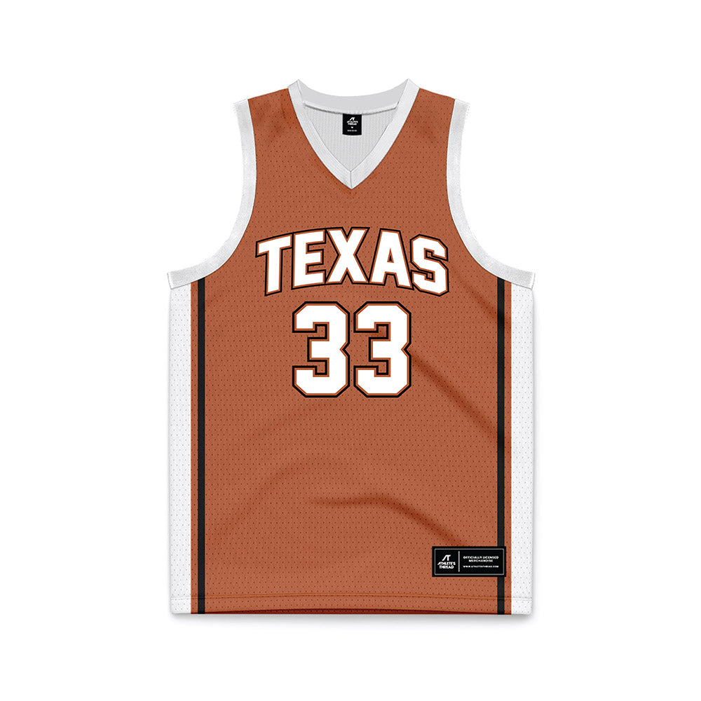 Texas - NCAA Men's Basketball : Anthon McDermott - Texas Orange Basketball Jersey-0
