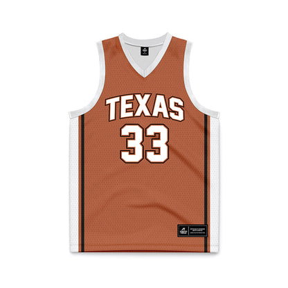 Texas - NCAA Men's Basketball : Anthon McDermott - Texas Orange Basketball Jersey-0