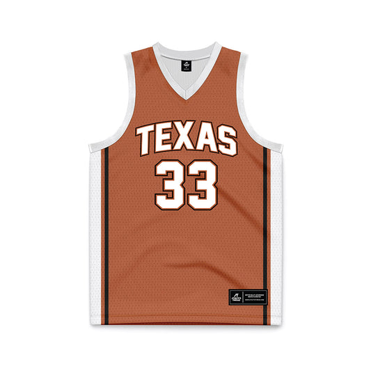 Texas - NCAA Men's Basketball : Anthon McDermott - Texas Orange Basketball Jersey-0