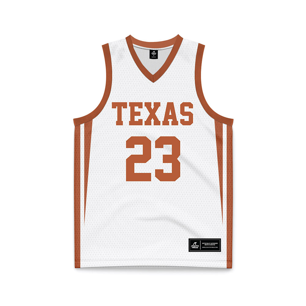 Texas - NCAA Women's Basketball : Aaliyah Crump - White Basketball Jersey-0