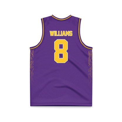 LSU - NCAA Women's Basketball : Jada Williams - Purple Basketball Jersey-1