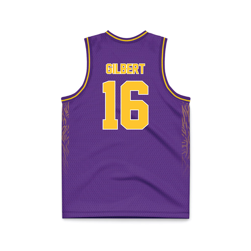LSU - NCAA Women's Basketball : Kailyn Gilbert - Purple Basketball Jersey-1