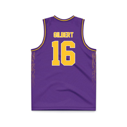 LSU - NCAA Women's Basketball : Kailyn Gilbert - Purple Basketball Jersey-1