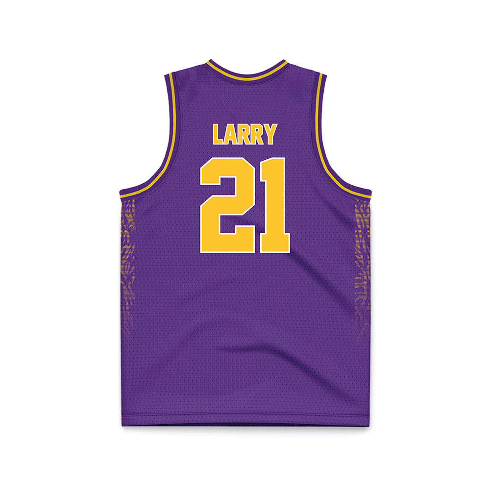 LSU - NCAA Women's Basketball : Chloe Larry - Purple Basketball Jersey-1