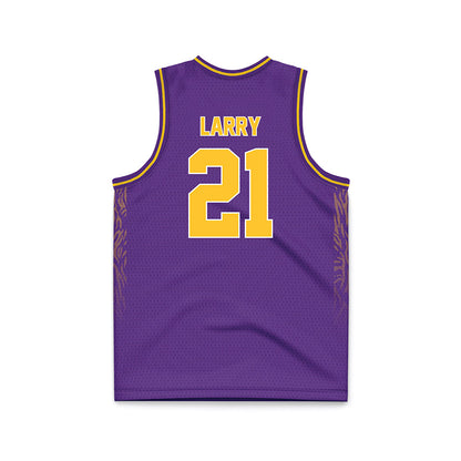 LSU - NCAA Women's Basketball : Chloe Larry - Purple Basketball Jersey-1