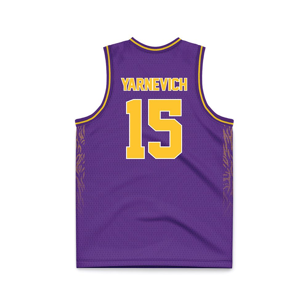 LSU - NCAA Women's Basketball : Meghan Yarnevich - Purple Basketball Jersey-1