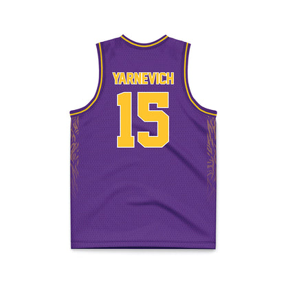 LSU - NCAA Women's Basketball : Meghan Yarnevich - Purple Basketball Jersey-1