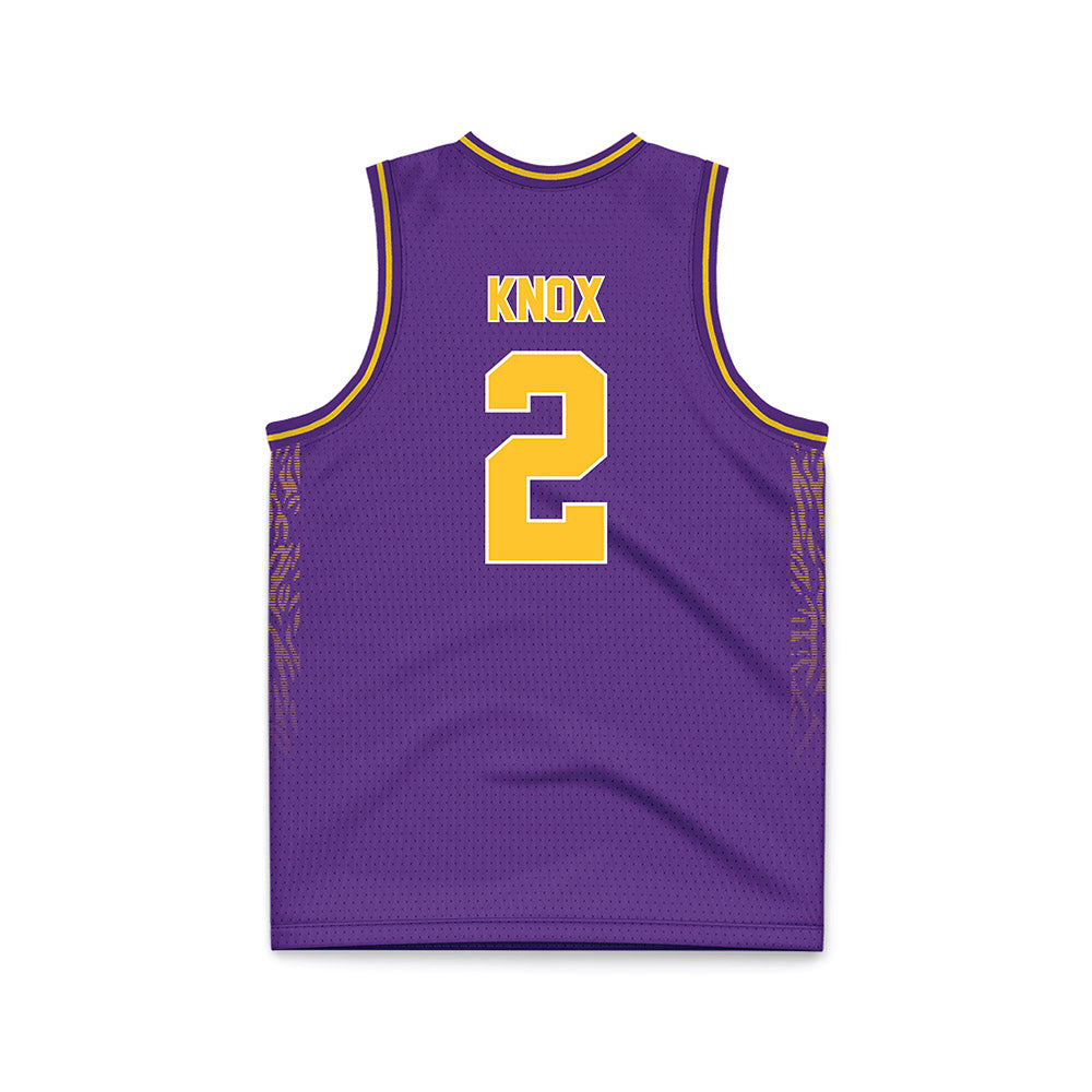 LSU - NCAA Women's Basketball : Grace Knox - Purple Basketball Jersey-1