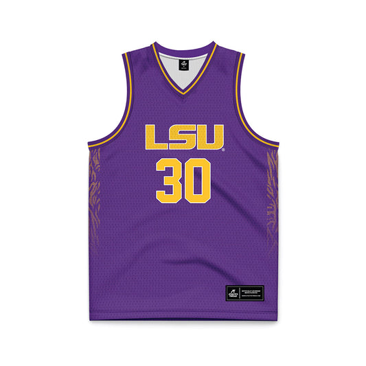 LSU - NCAA Women's Basketball : Jada Richard - Purple Basketball Jersey-0