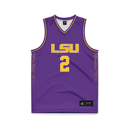 LSU - NCAA Women's Basketball : Grace Knox - Purple Basketball Jersey-0