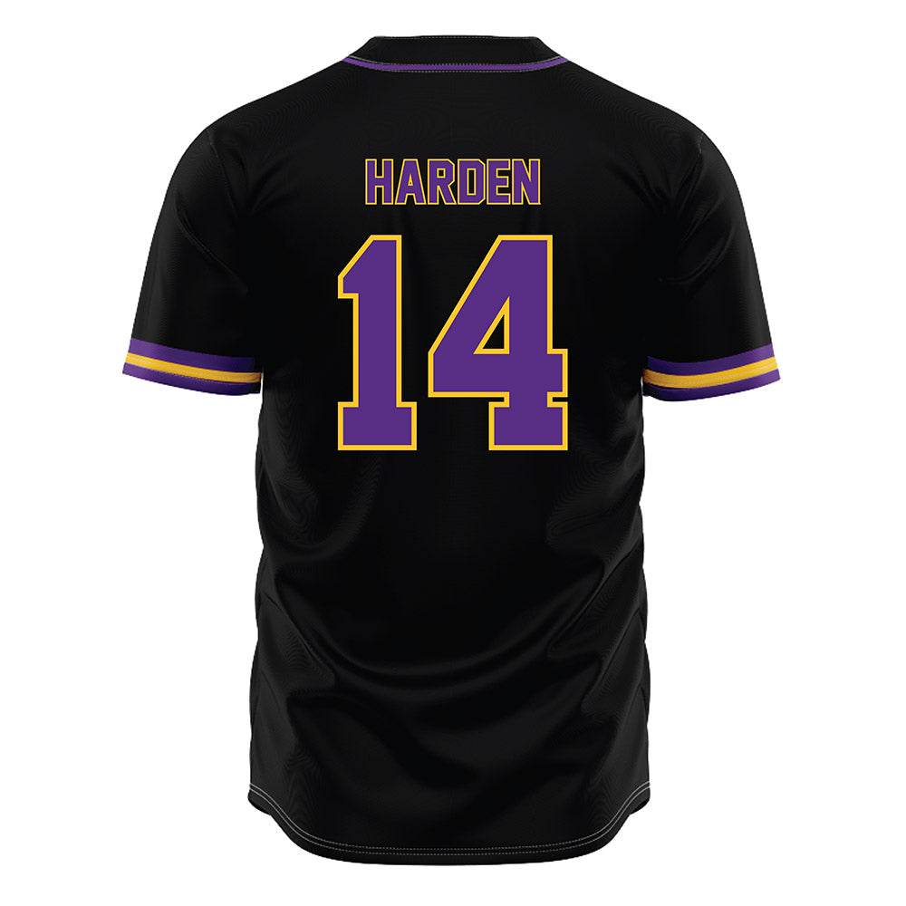 LSU - NCAA Baseball : Daniel Harden - Black Jersey-1