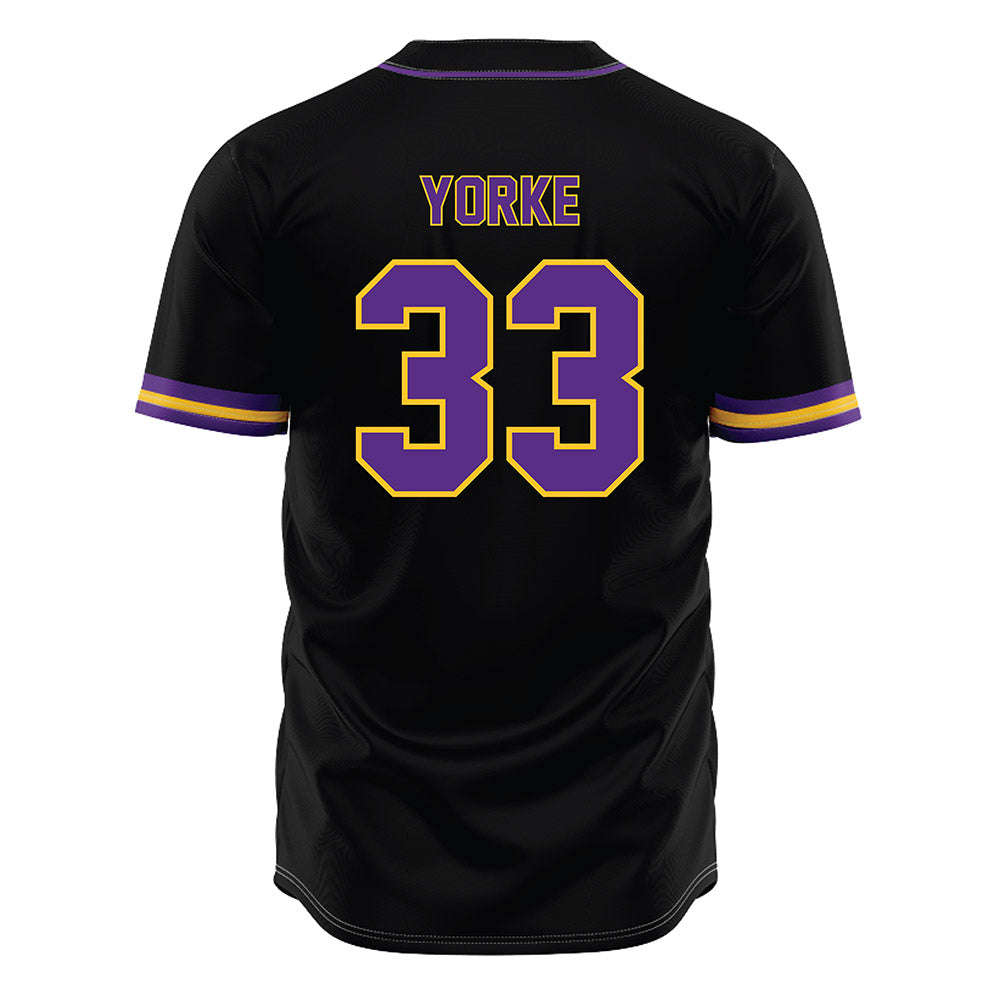 LSU - NCAA Baseball : Zach Yorke - Black Jersey-1