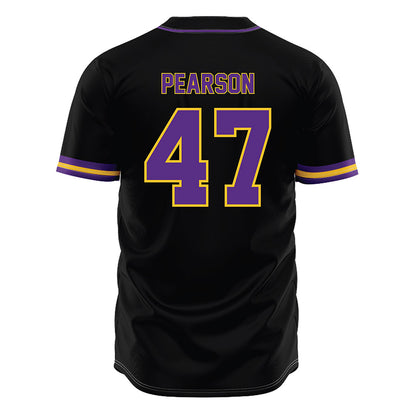 LSU - NCAA Baseball : John Pearson - Black Jersey-1