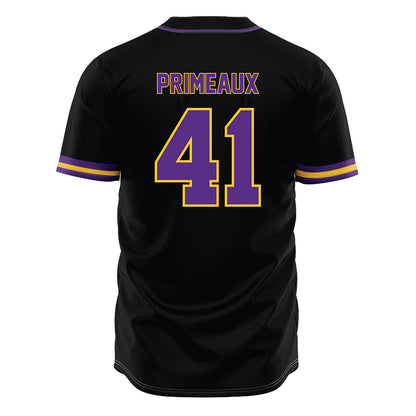 LSU - NCAA Baseball : DJ Primeaux - Black Jersey-1