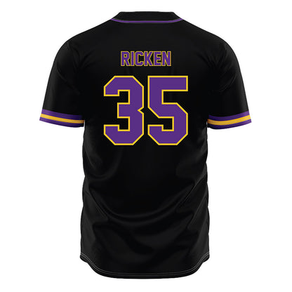 LSU - NCAA Baseball : Reagan Ricken - Black Jersey-1