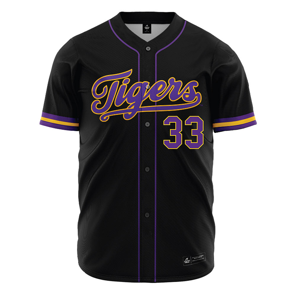 LSU - NCAA Baseball : Zach Yorke - Black Jersey-0