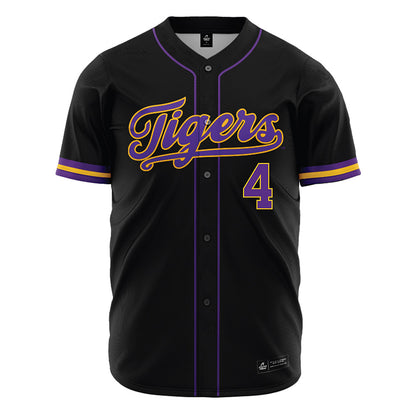 LSU - NCAA Baseball : Diego Velazquez - Black Jersey-0