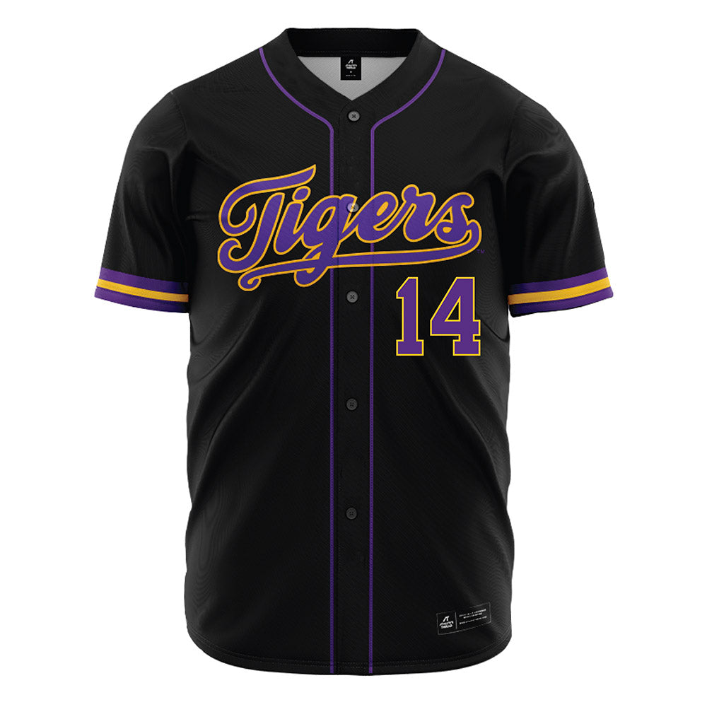 LSU - NCAA Baseball : Daniel Harden - Black Jersey-0