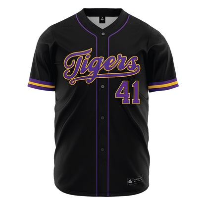 LSU - NCAA Baseball : DJ Primeaux - Black Jersey-0